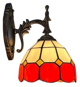 Brilagi - Tiffany vitrážová nástěnná lampa SIENNA 1xE14/40W/230V