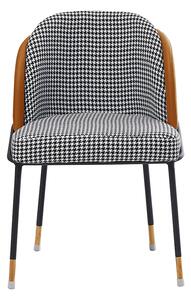 Jídelní židle Rodon (černobílá + camel). 1034334