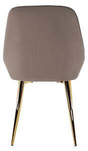 Jídelní židle Soddy (šedohnědá + zlatá). 1034344
