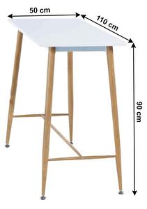 Barový stůl Geer (bílá + buk). 1034357