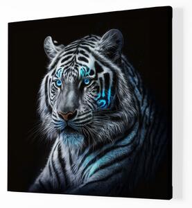 Obraz na plátně - Bílý Tygr FeelHappy.cz Velikost obrazu: 40 x 40 cm