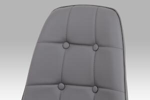 Autronic Jídelní židle CT-393 GREY šedá ekokůže