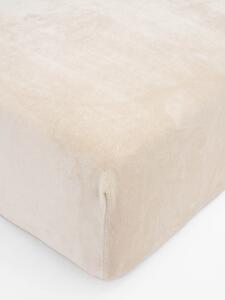 MK Lůžkoviny Prostěradlo mikroplyš Deluxe 180 x 200 cm - mandlové