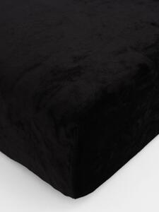MK Lůžkoviny Prostěradlo mikroplyš Deluxe 90 x 200 cm - černé
