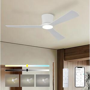 ZEVENTI - LED Stropní ventilátor AUREX LED/24W/230V Wi-Fi Tuya bílá + DO