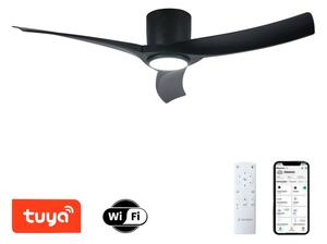 ZEVENTI - LED Stropní ventilátor ORBITO LED/24W/230V Wi-Fi Tuya černá + DO