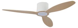 ZEVENTI - LED Stropní ventilátor VENTORA LED/24W/230V Wi-Fi Tuya bílá/dub + DO