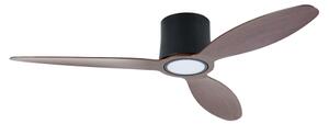 ZEVENTI - LED Stropní ventilátor VENTORA LED/24W/230V Wi-Fi Tuya černá/ořech +DO