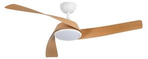 ZEVENTI - LED Stropní ventilátor AERYS LED/24W/230V Wi-Fi Tuya bílá/dub + DO
