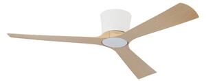 ZEVENTI - LED Stropní ventilátor AUREX LED/24W/230V Wi-Fi Tuya bílá/dub + DO