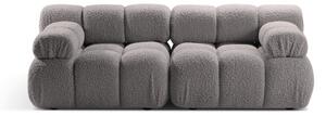 Světle šedá modulární pohovka z textilie bouclé 188 cm Bellis – Micadoni Home