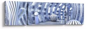 Obraz - 3D abstrakce (170x50 cm)