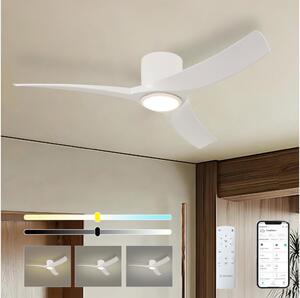 ZEVENTI - LED Stropní ventilátor ORBITO LED/24W/230V Wi-Fi Tuya bílá + DO