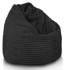 Sedací vak Primabag Mega Sako Velvet černá
