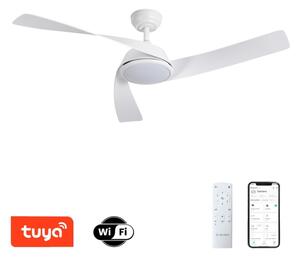 ZEVENTI - LED Stropní ventilátor AERYS LED/24W/230V Wi-Fi Tuya bílá + DO