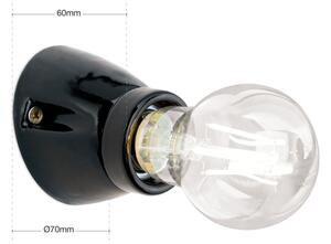 Orion - Nástěnné svítidlo FROST 1xE27/60W/230V černá