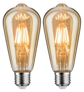 P 5066 Vintage Edition set LED žárovka E27 230V 2x6,5W 2500K zlatá - PAULMANN