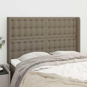 Čelo postele typu ušák taupe 147x16x118/128 cm textil 3120016