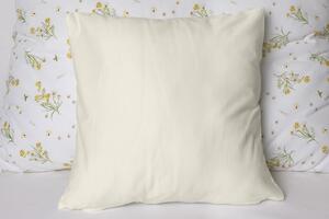 Polášek Jednobarevný povlak na polštář Jersey - Smetanová | 40 x 40 cm