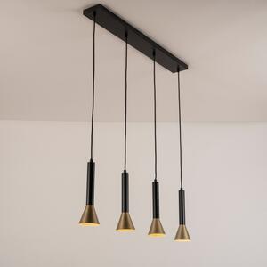 Závěsné svítidlo nad jídelní stůl Tolomeo 80 Black and Gold (LMD)