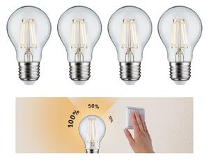 P 5083 Set 3-krokové-stmívatelné LED žárovka E27 230V 4x5W 2700K stmívatelné čirá - PAULMANN