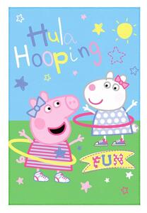 Jerry Fabrics Fleecová deka Prasátko Peppa - Hula Hooping | 100 x 150 cm