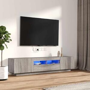 2dílný set TV skříněk s LED světly šedý sonoma kompozitní dřevo 3120168