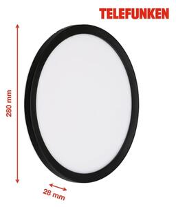 Telefunken 313405TF - LED Venkovní nástěnné svítidlo LED/15W/230V IP44 černá