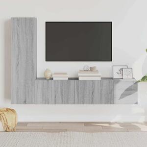 3dílný set TV skříněk šedý sonoma kompozitní dřevo 3120228