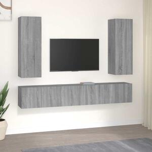 5dílný set TV skříněk šedý sonoma kompozitní dřevo 3120210