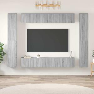 10dílný set TV skříněk šedý sonoma kompozitní dřevo 3120249