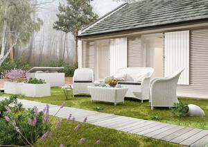 Zahradní souprava leonardo royal bílá - Garden Space