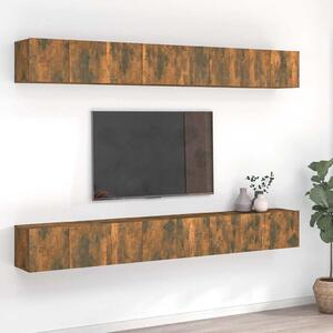 TV skříňky 8 ks kouřový dub 60 x 30 x 30 cm kompozitní dřevo 3120308