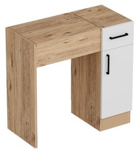 Toaletní stolek INCI 77x37 cm borovice atlantic/bílá