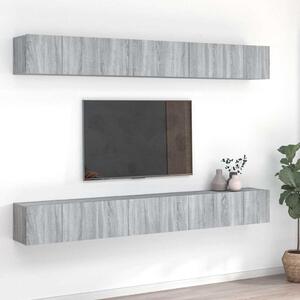 TV skříňky 8 ks šedé sonoma 60 x 30 x 30 cm kompozitní dřevo 3120309