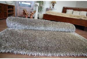 Kusový koberec LOVE SHAGGY model 93600 taupe velikost 80x150 cm | krásné koberce cz