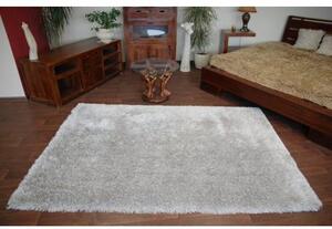 Kusový koberec LOVE SHAGGY model 93600 stříbro velikost 80x150 cm | krásné koberce cz