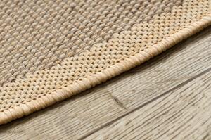 Kulatý koberec SISAL FLOORLUX 20195 mais, káva velikost kruh 120 cm | krásné koberce cz