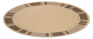 Kulatý koberec SISAL FLOORLUX 20195 mais, káva velikost kruh 120 cm | krásné koberce cz