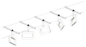 Paulmann 94483 - SADA 5xLED/4,8W Kompletní lankový systém FRAME 230V bílá
