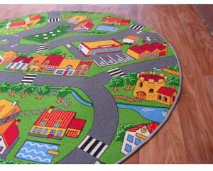 Kulatý koberec LITTLE VILLAGE velikost kruh 200 cm | krásné koberce cz