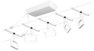 Paulmann 94483 - SADA 5xLED/4,8W Kompletní lankový systém FRAME 230V bílá