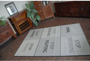 Dywany Luszczow Kusový koberec SIZAL FLOORLUX 20275 YOLO stříbro / černý Rozměr koberce: 140 x 200 cm