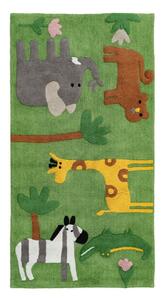Zelený pratelný bavlněný běhoun 90x175 cm Animals – Ixia