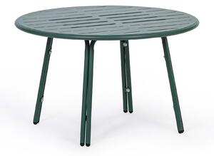 Kovový bistro stůl VENTO, průměr 80 cm, pro venkovní použití, zelená
