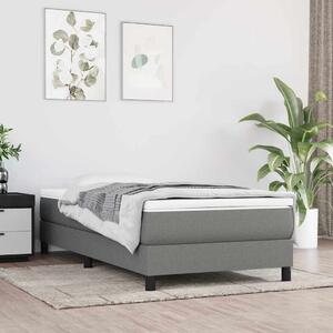 Rám postele s boxspringem tmavě šedá 80 x 200 cm textil 3120469