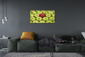 Obrazy na plátně Zelená a červená jablka 100x50 cm