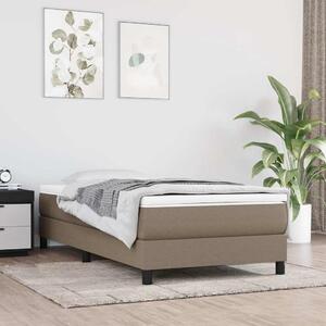 Rám postele s boxspringem taupe 90x190 cm textil 3120480