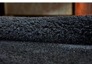 Kusový Kulatý koberec SHAGGY MICRO černá velikost kruh 100 cm | krásné koberce cz