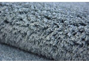 Kusový Kulatý koberec SHAGGY MICRO šedá velikost kruh 100 cm | krásné koberce cz